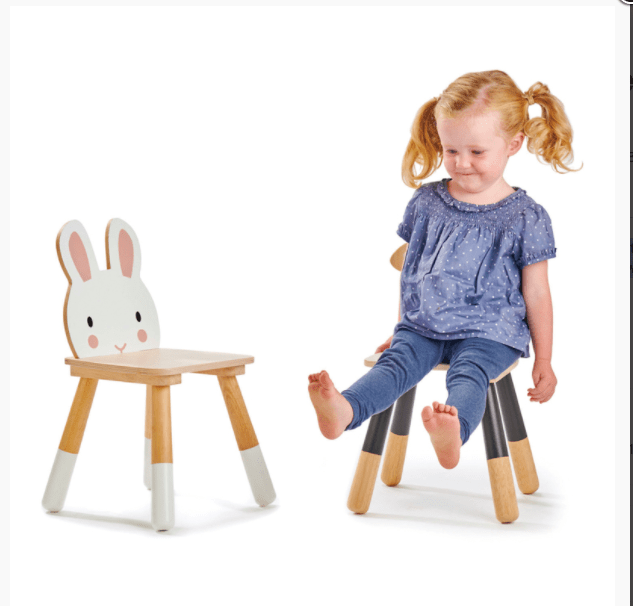 Tender Leaf Toys Kids Wooden Forest Rabbit Chair