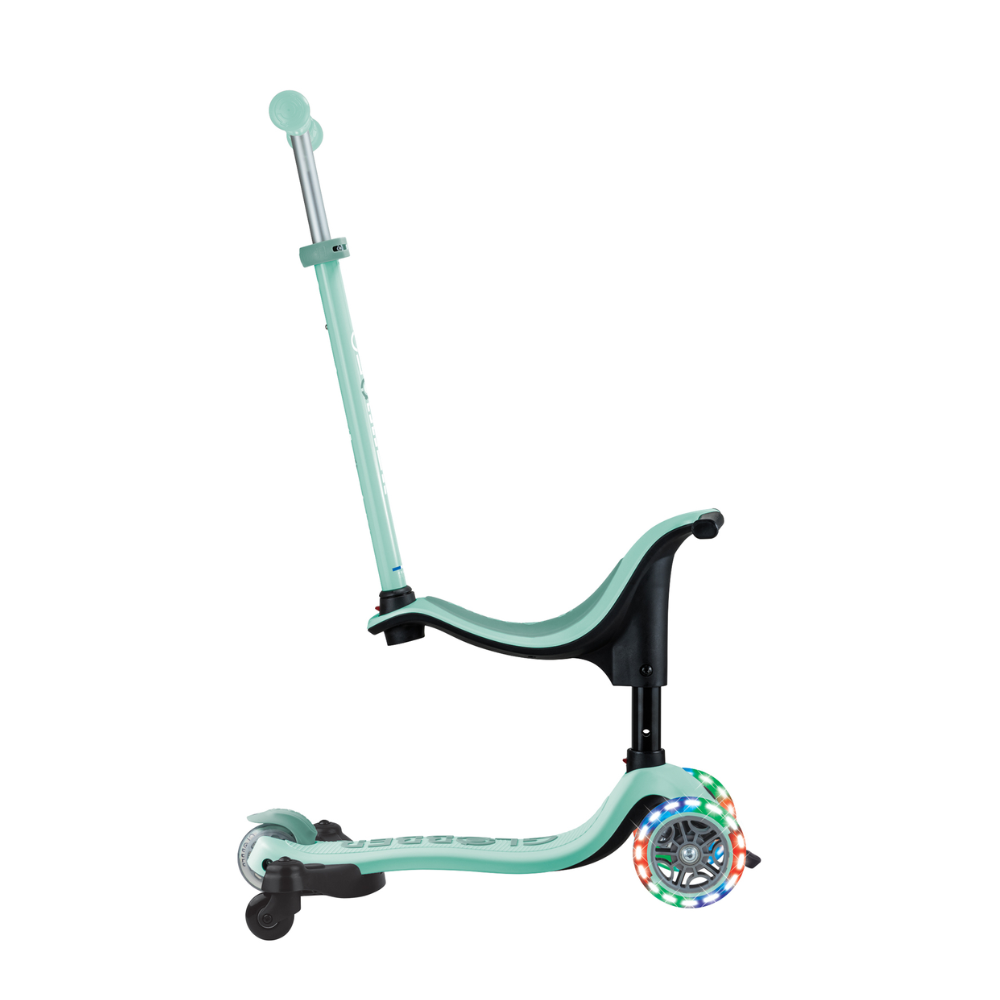 Globber Go Up Sporty Lights 360 Scooter - Mint/ Pistachio