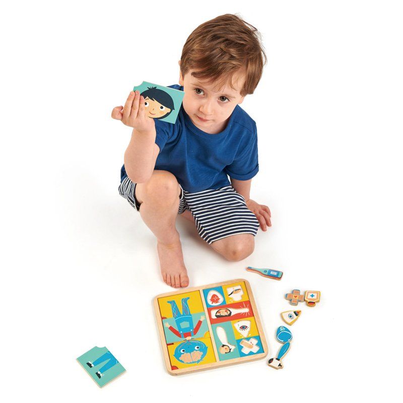 Tender Leaf Toys Pretend Ouch Wooden Puzzle
