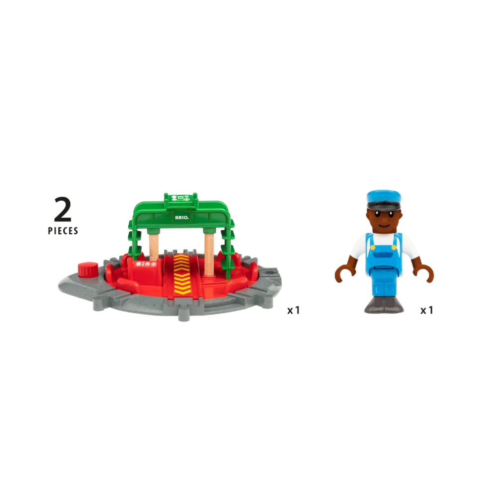 BRIO Turntable & Figure 2 pieces