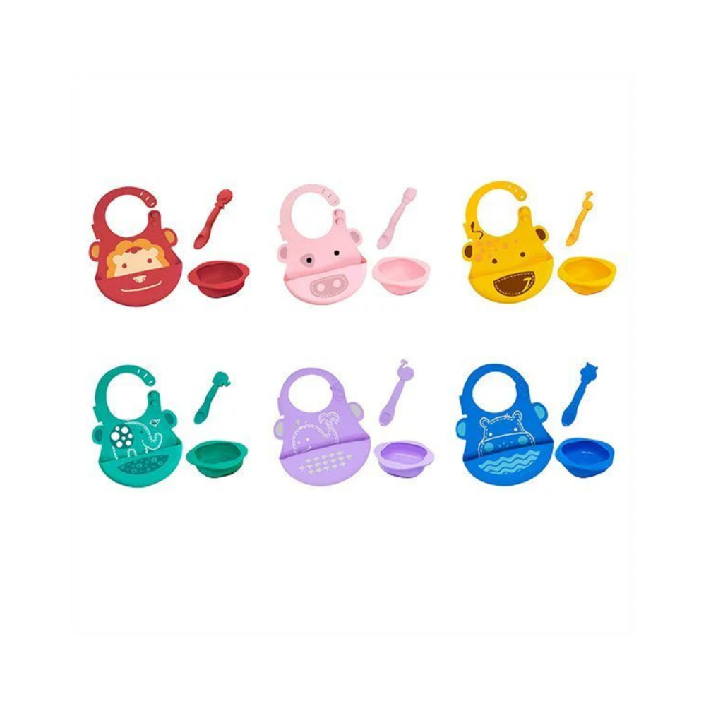 Marcus & Marcus Gift Feeding Set - Green Elephant