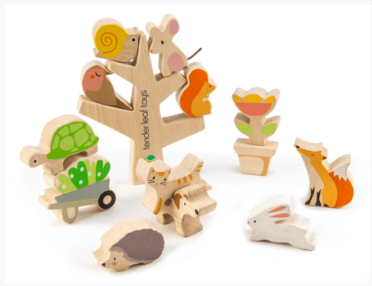 Tender Leaf Toys Stacking Garden Animal Friends
