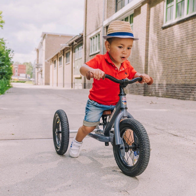 Trybike 2 in 1 Steel Balance Bike and Tricycle - Vintage Grey