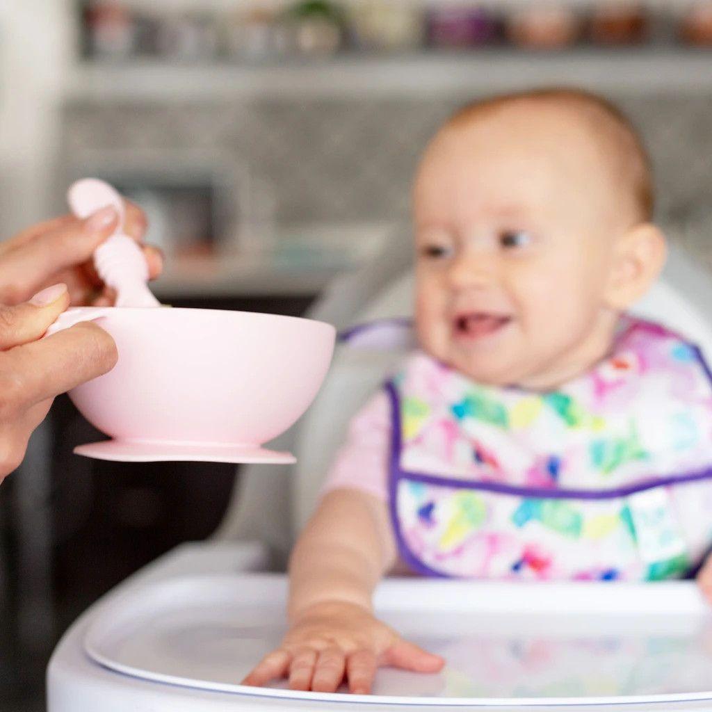 Bumkins Silicone First Feeding Set - Pink