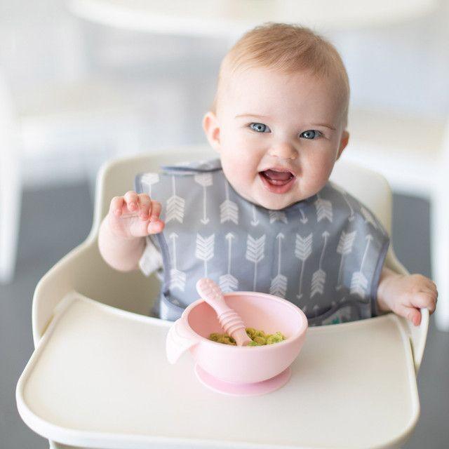 Bumkins Silicone First Feeding Set - Pink