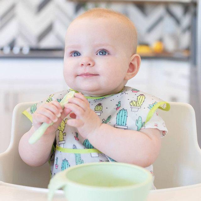 Bumkins Silicone First Feeding Set - Sage