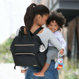 SKIP HOP Main Frame Wide Open Nappy Backpack - Black