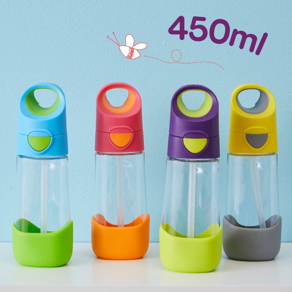 B.Box 450mL Tritan Drink Bottle - Indigo Rose