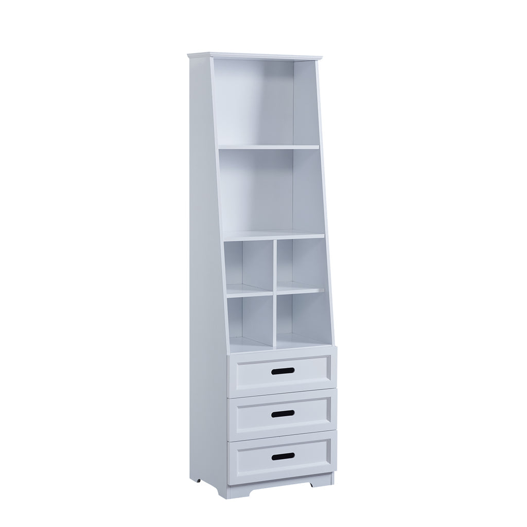 ALL 4 KIDS Candice White Bookcase Book Shelf Storage Unit
