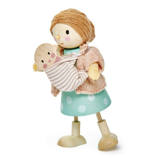 Tender Leaf Toys Doll Mrs Goodwood with Flexible Limbs & a Baby