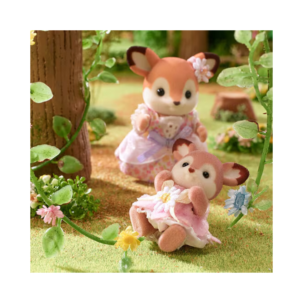 Sylvanian Families Deer Babies - Floral Swing Set