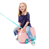 Trunki Kids Ride On Luggage Suitcase - Flossi the Flamingo