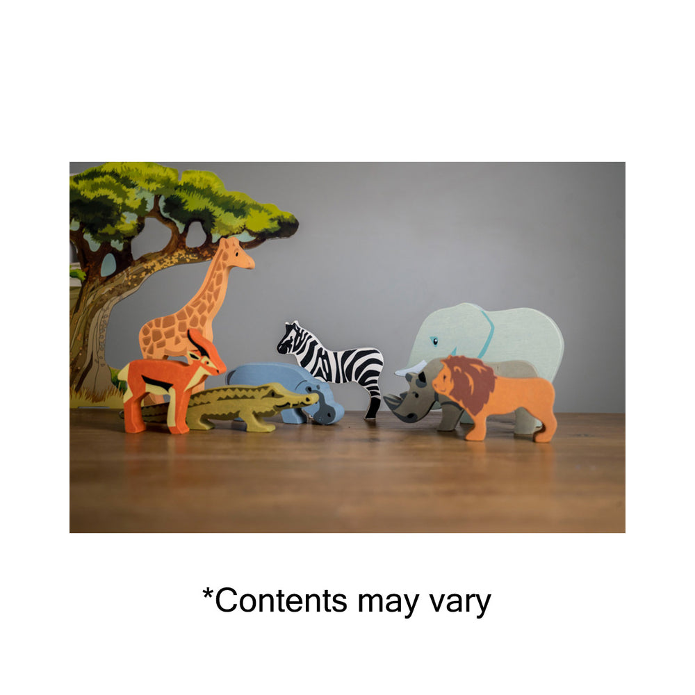 Tender Leaf Toys Wooden Selection of Safari Animals