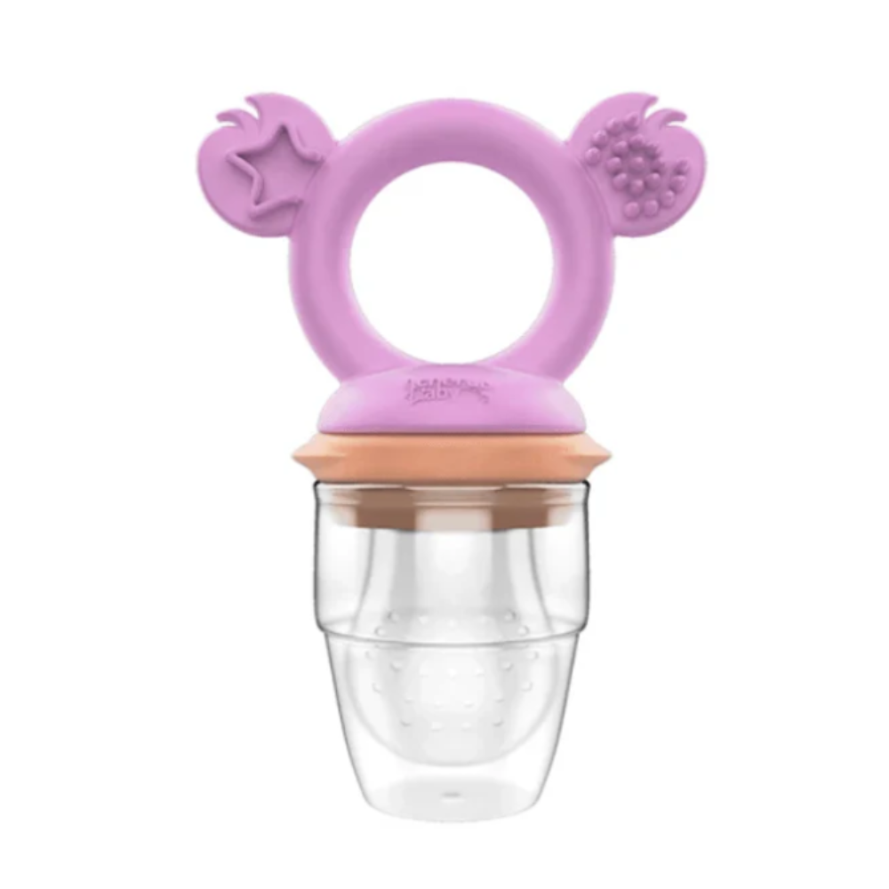 Cherub Baby Silicone Fresh Food Feeder & Teether Peach  Blush