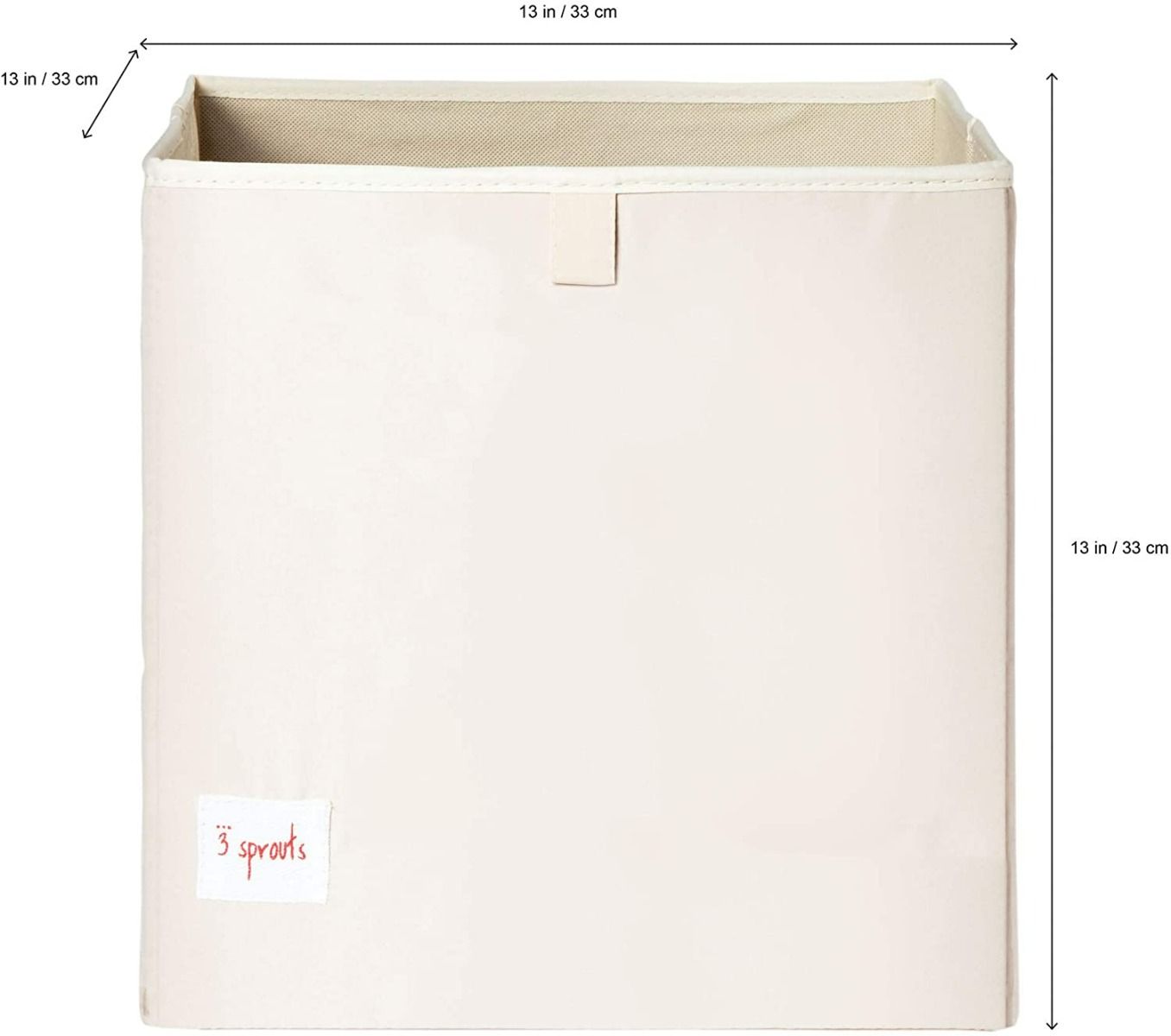 3 Sprouts Fabric Storage Box - Orange Kangaroo