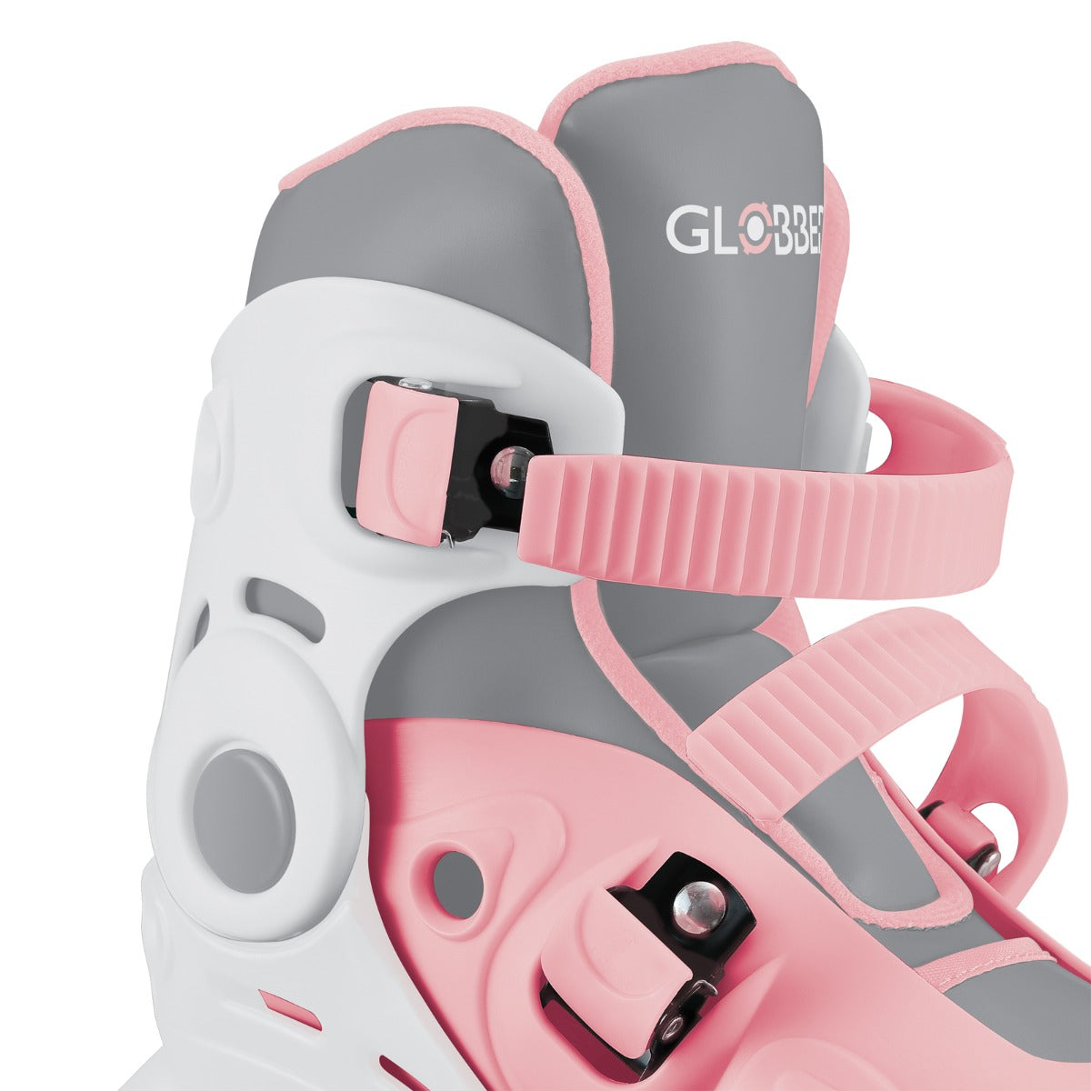 Globber 2 in 1 Learning Inline Roller Skates  for Toddlers: Size 29-32 - Pastel Pink