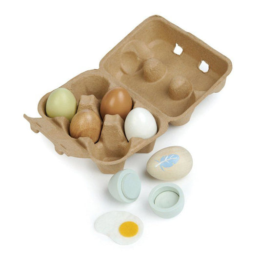 Tender Leaf Toys Pretend Wooden Eggs