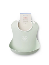 Babybjorn Silicone Baby Bib - Powder Green