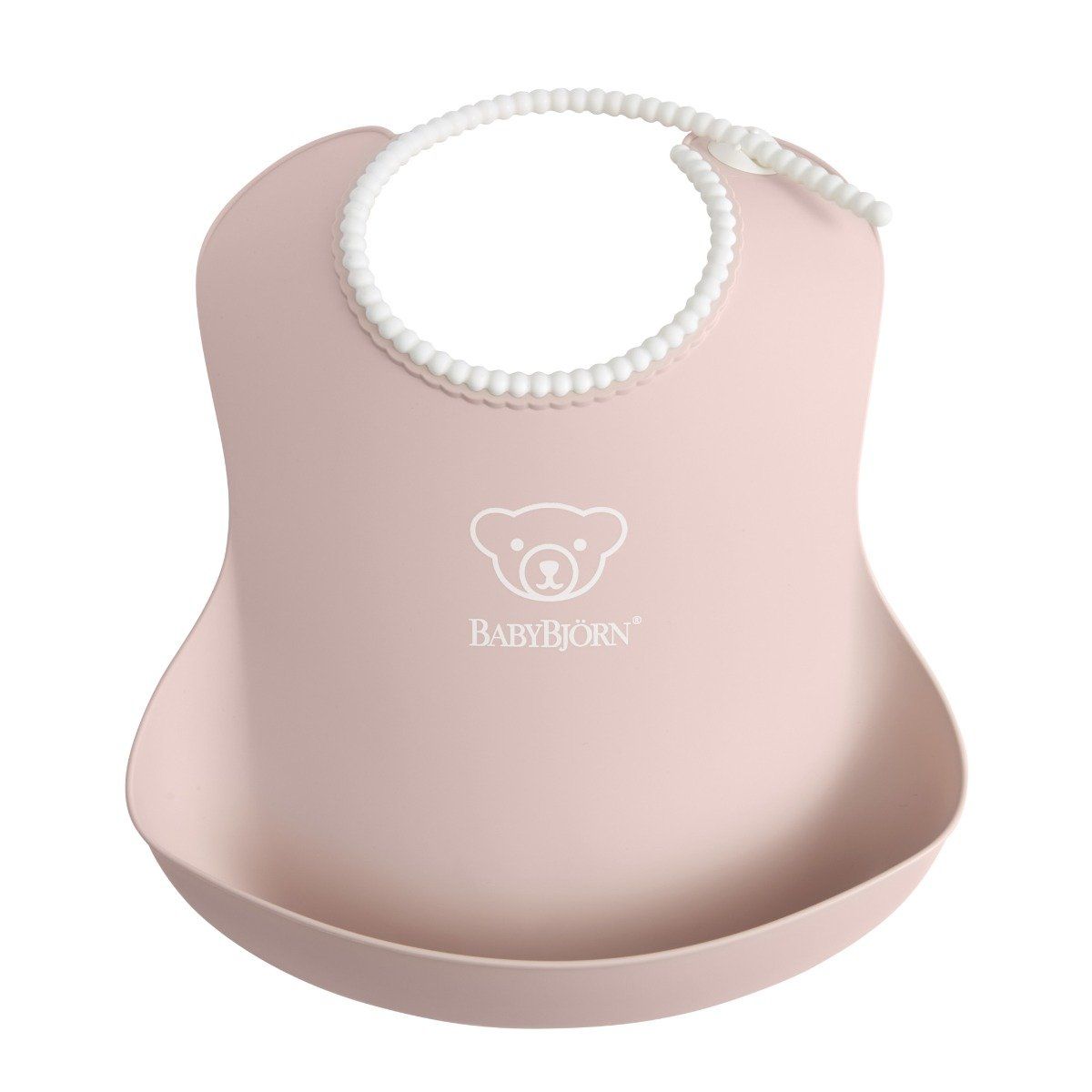 Babybjorn Silicone Baby Bib - Powder Pink