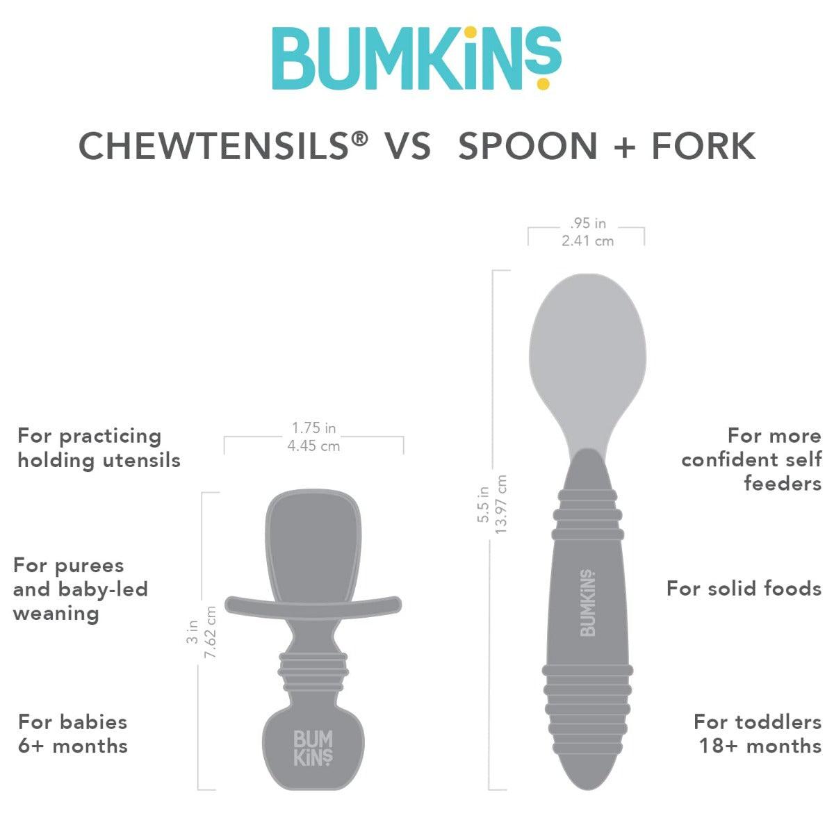 Bumkins Silicone Chewtensils - Sand