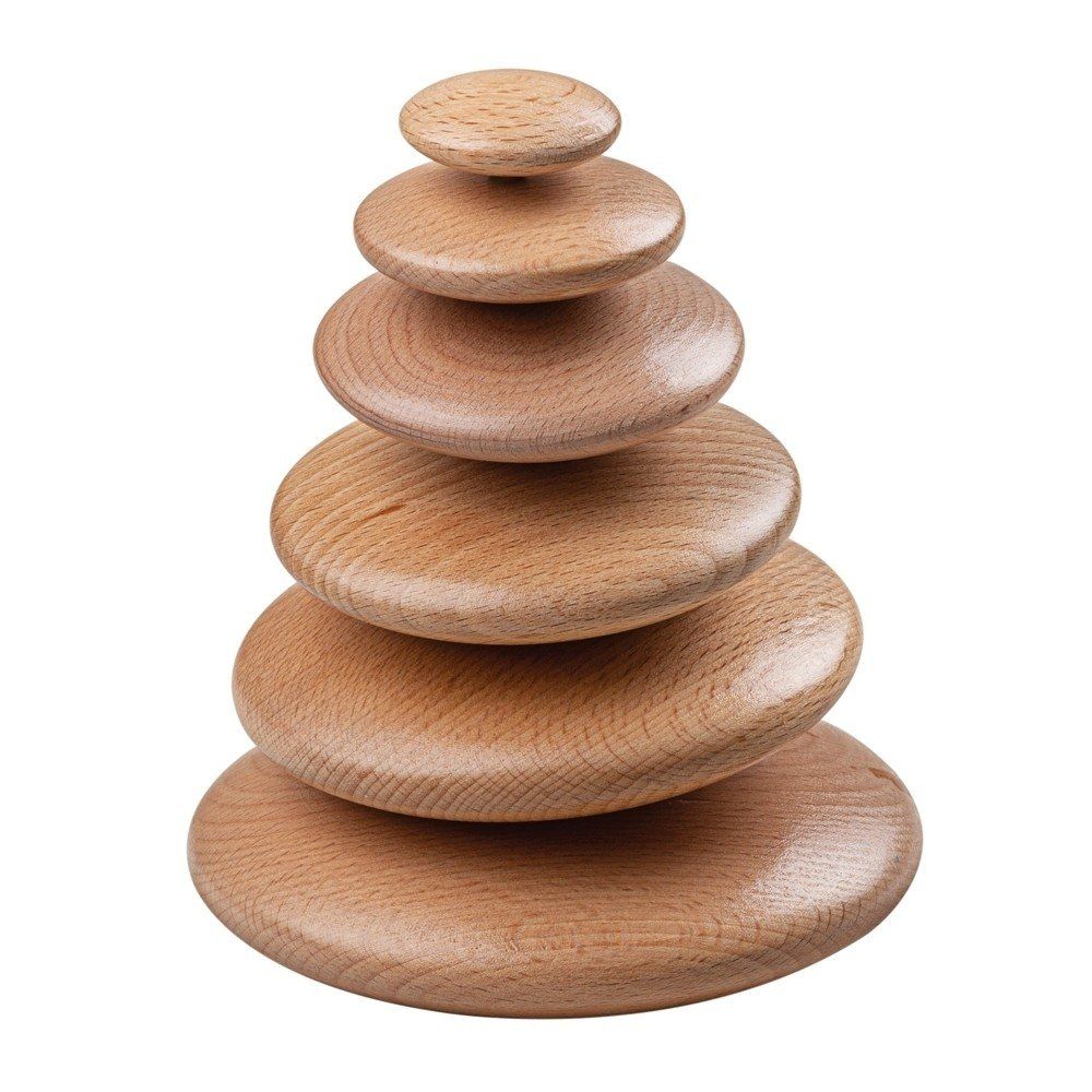 Bigjigs Toys Wooden Stacking Pebbles