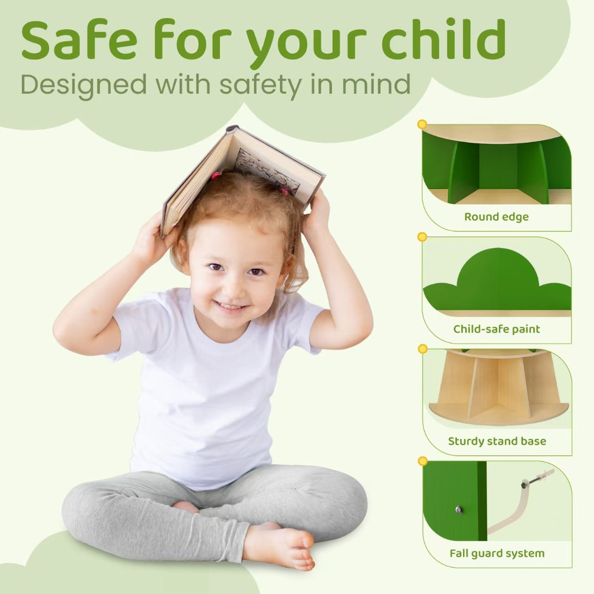 All 4 Kids Bloom Tree Kids Montessori Bookshelf