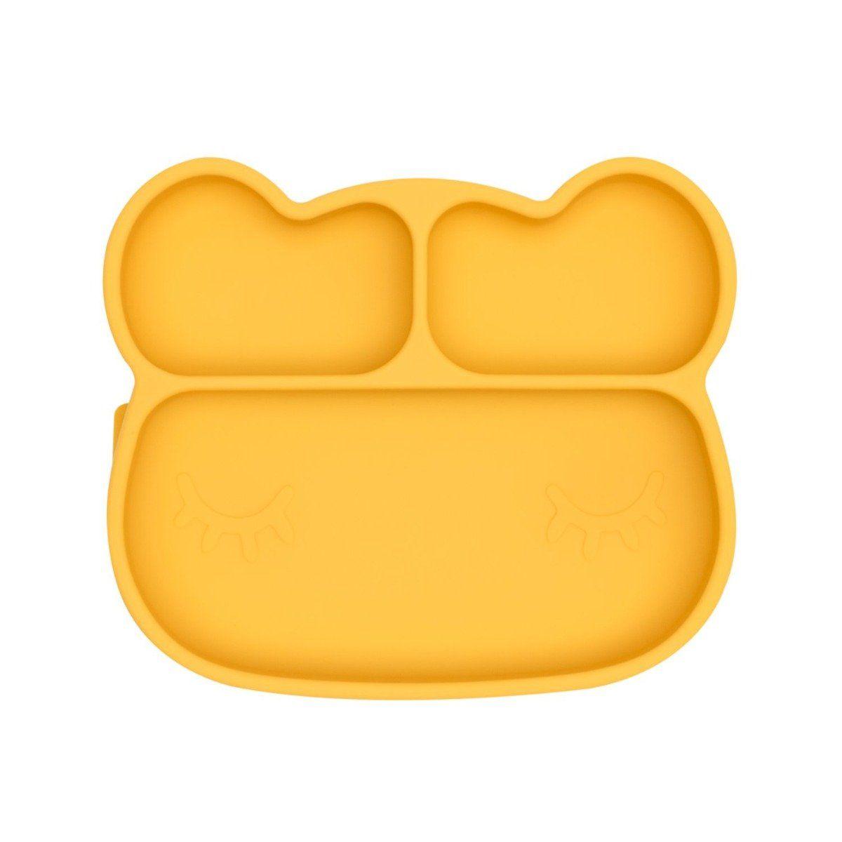 We Might Be Tiny Bear Stickie™ Plate - Yellow