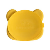 We Might Be Tiny Bear Stickie™ Plate - Yellow