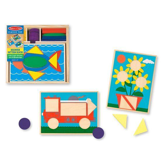 Melissa & Doug Beginner Pattern Blocks - 35pc