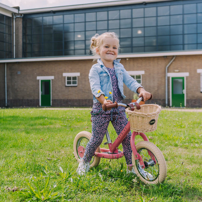 Trybike 2 in 1 Steel Balance Bike and Tricycle - Vintage Pink