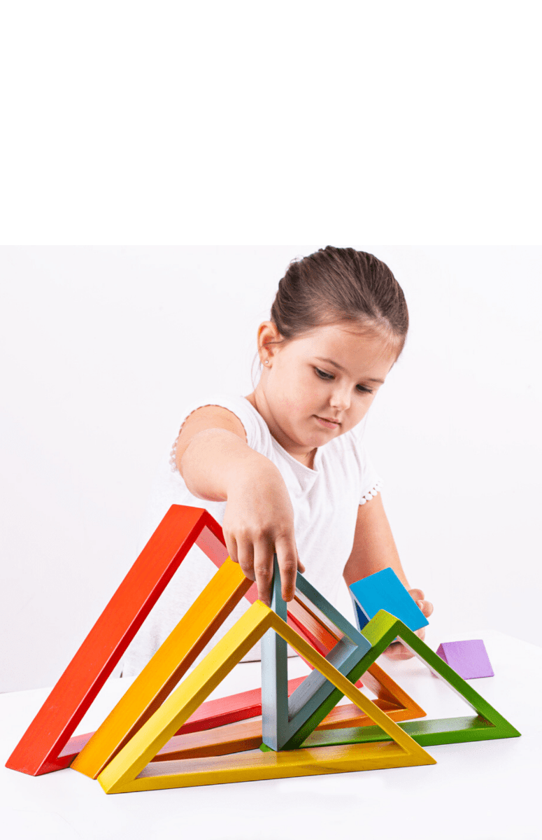 Bigjigs Toys Wooden Stacking Triangles