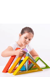 Bigjigs Toys Wooden Stacking Triangles