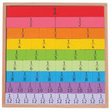 Bigjigs Toys Educational Fractions Tray