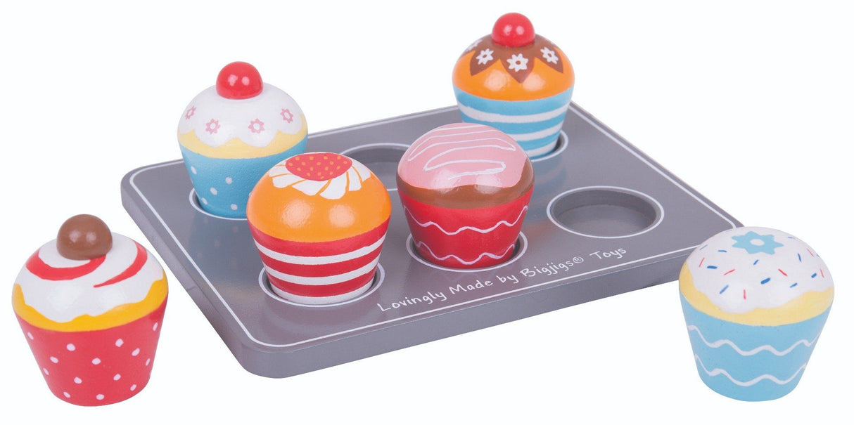 Bigjigs Toys Pretend Muffin Tray