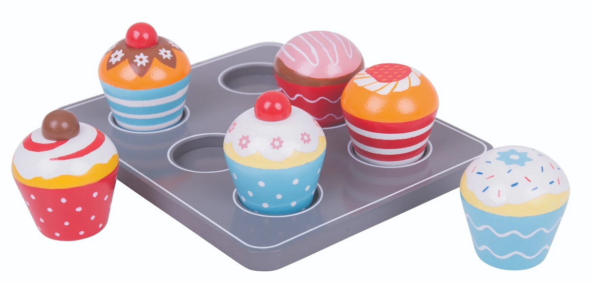 Bigjigs Toys Pretend Muffin Tray