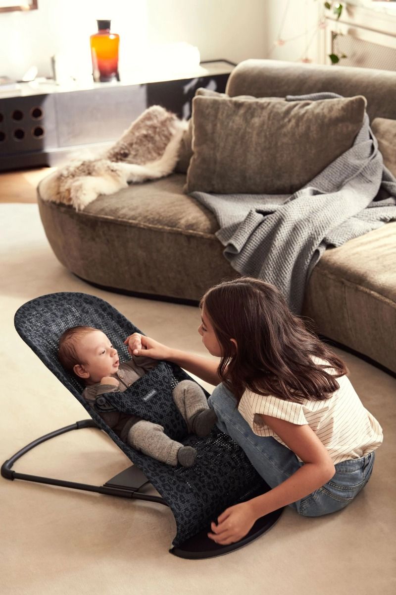 Babybjorn Bouncer Bliss - Anthracite/ Leopard Mesh