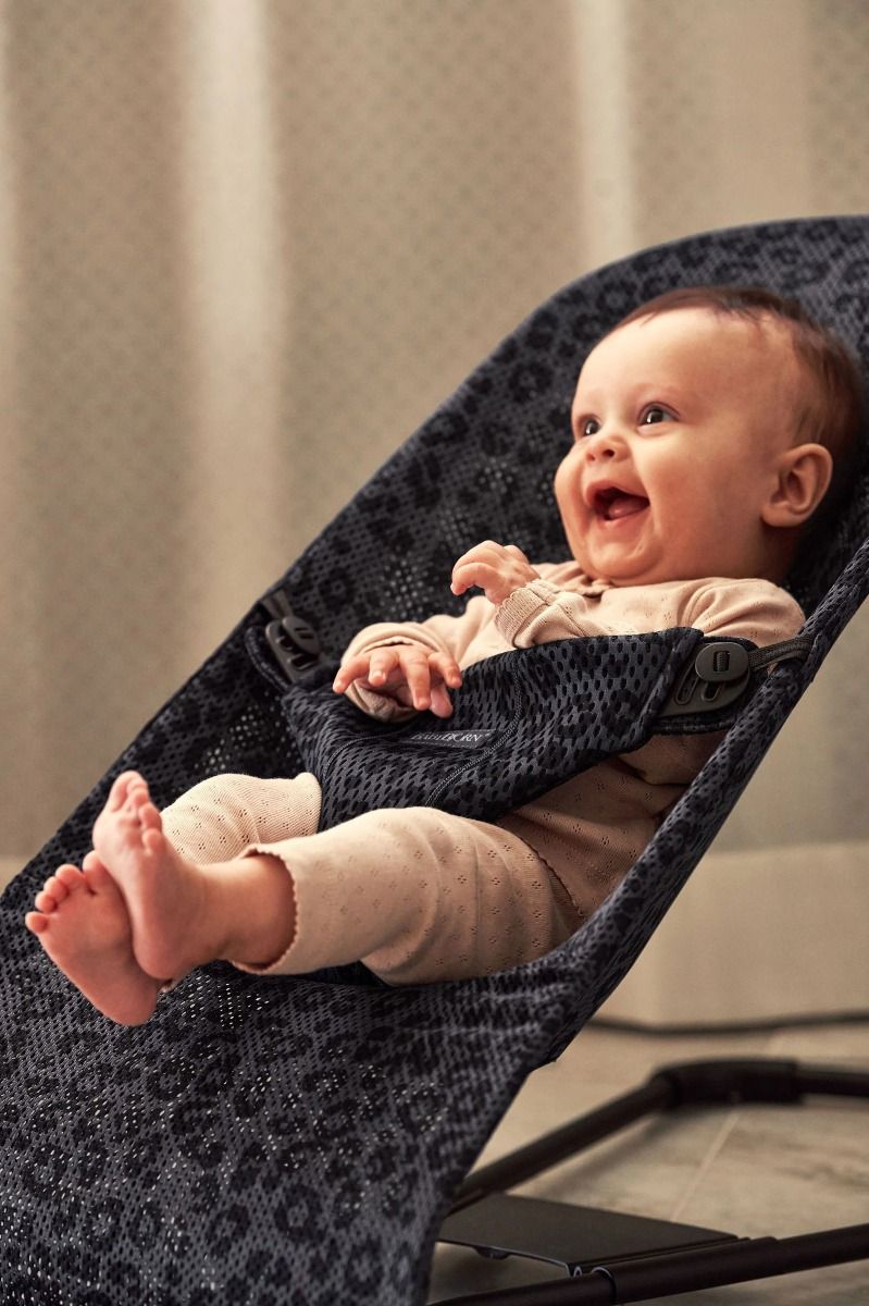 Babybjorn Bouncer Bliss - Anthracite/ Leopard Mesh