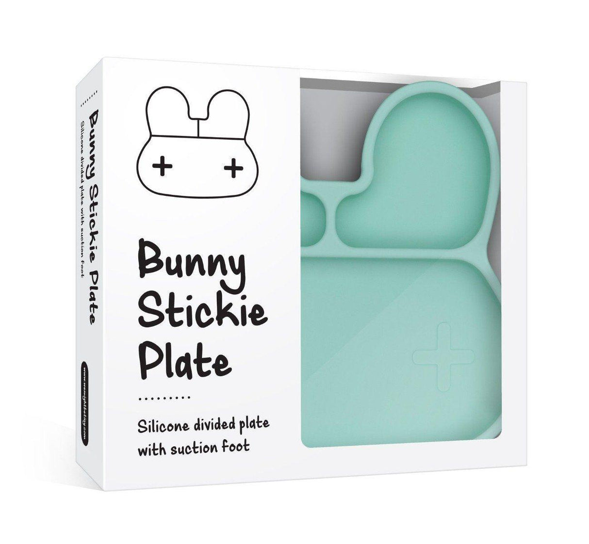 We Might Be Tiny Bunny Stickie™ Plate - Mint