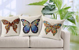 All 4 Kids 45cm Square Throw Pillow Cushion Cover - Butterfly