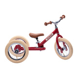 Trybike 2 in 1 Steel Balance Bike and Tricycle - Vintage Red