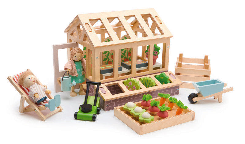 Tender Leaf Toys Greenhouse with Garden Play Set