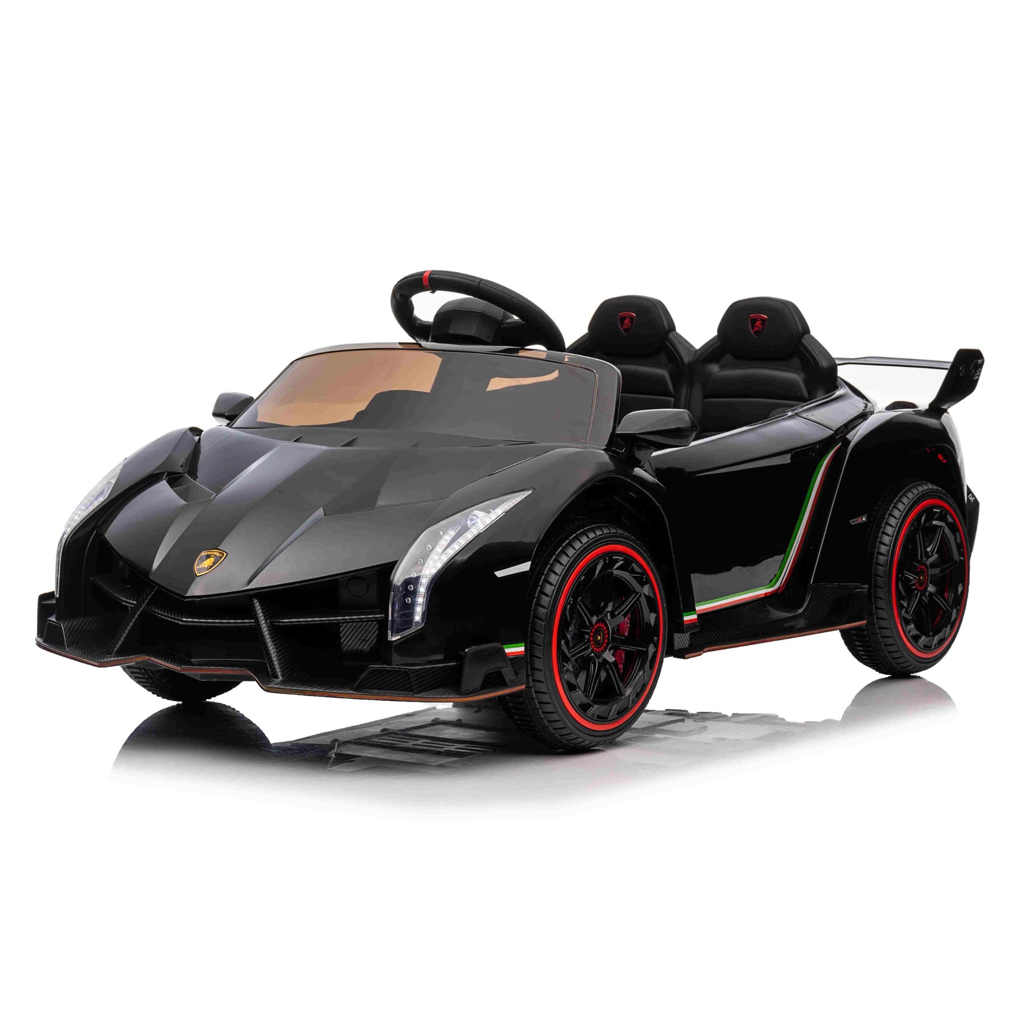 All 4 Kids Licensed Lamborghini Veneno Roadster Electrical Ride on Car - Black