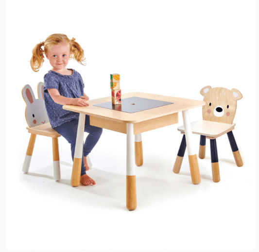 Tender Leaf Toys Kids Wooden Forest Table and 2 Chairs