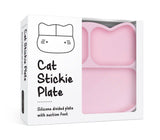 We Might Be Tiny Cat Stickie™ Plate - Powder Pink