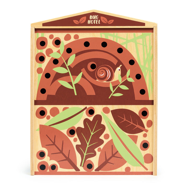 Tender Leaf Toys Pretend Wooden Bug Hotel Play Set