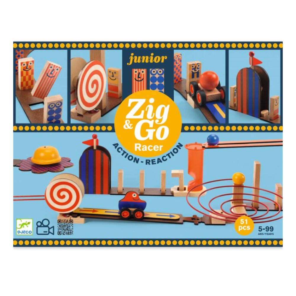 Djeco Zig & Go Junior 52pc Racer Set