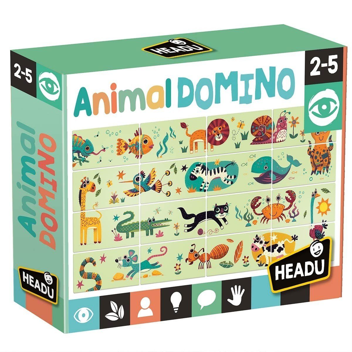 Headu Flash Card - Animal Domino