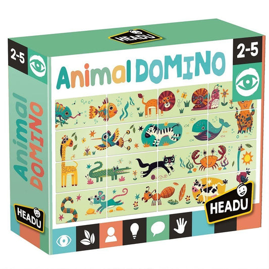 Headu Flash Card - Animal Domino
