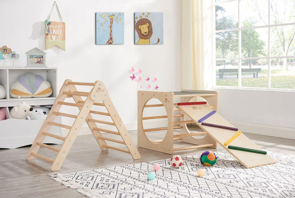 All 4 Kids Ian Pikler Play Cube with Blackboard