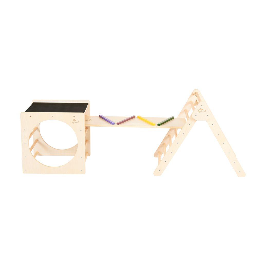 All 4 Kids Ian Pikler Play Cube with Blackboard